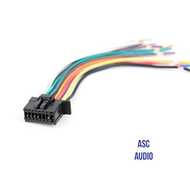 Asc Audio Replacement Car Stereo Radio Power Speaker Wire Harness Cord Plug For Select Pioneer Premier Deh Radios Including Cdp1480 Deh X6500 Deh X5500hd Deh X55hd Walmart Com Walmart Com