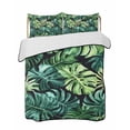 thumbnail image 2 of Palm Leaf Queen Size Down Alternative Comforter, Lightweight Comforter Quilt Bedding Set with Pillow Shams Green Tropical Plant Summer Nature Scenery All Seasons Bed Comforter Duvet Insert 90"x96", 2 of 7