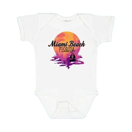 

Inktastic Miami Beach Florida Vacation Sunset Girls Baby Bodysuit