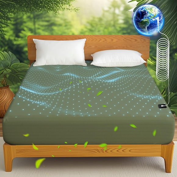 Grounding Sheets Ivellow Queen Size, 10% fibra de plata pura