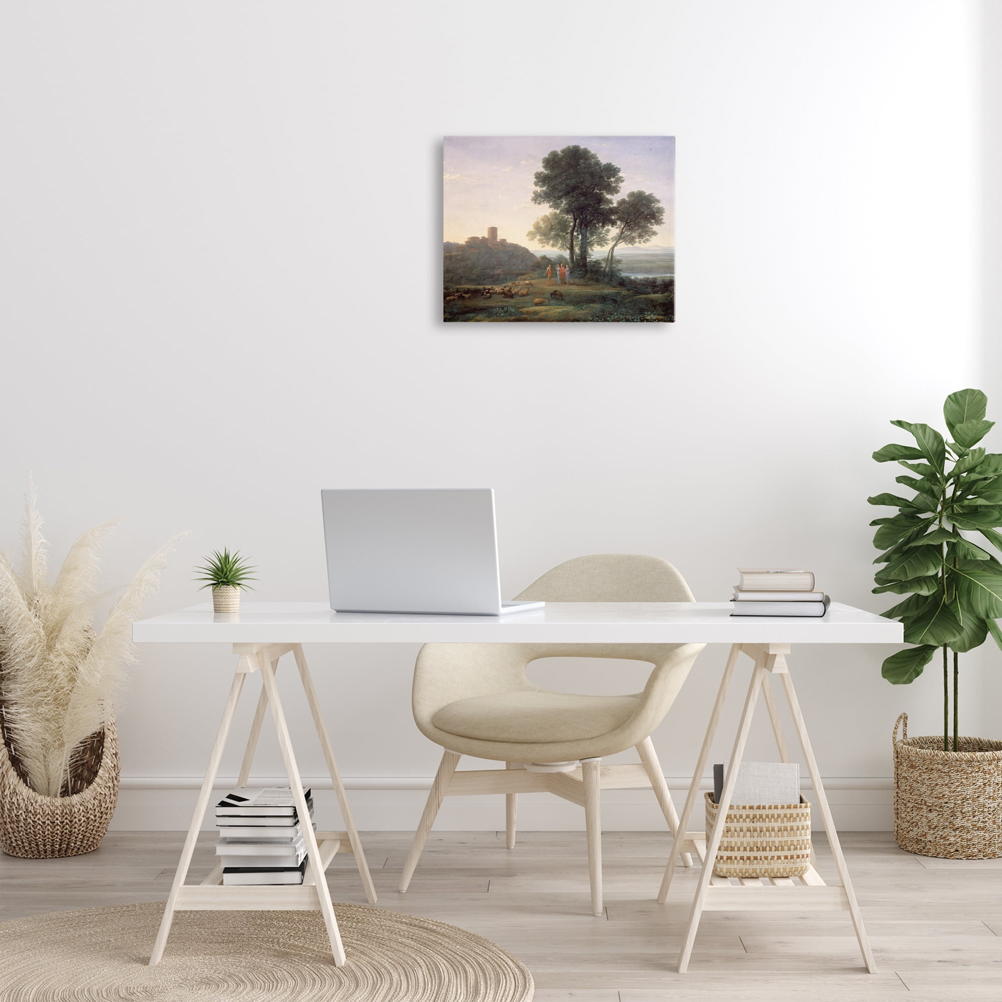 Stupell Industries Classic Claude Rural Landscape Landscape & Nature Painting Wrapped Canvas Art Print Wall Art, 20 x 16