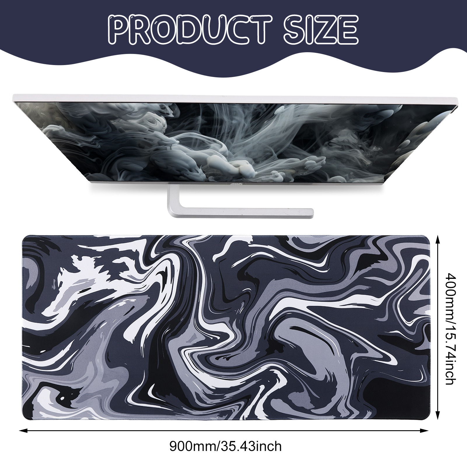 Sixwipe XXL Gaming Mouse Pad, 35.4" x 15.7" photo 6
