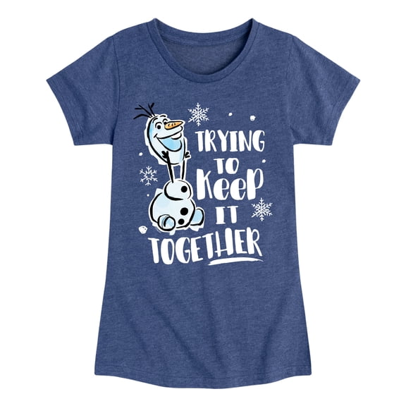 Frozen 2 - Trying To Keep It Together - Toddler And Youth Girls Short Sleeve Graphic T-Shirt