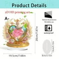 thumbnail image 3 of Creative Heart 2D Flat Acrylic Ornament A Choice for Living Room & Desk (A), 3 of 4