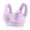 Light Violet, variant on Gymayou Womens Seamless Sports Bras No Underwire Mesh Breathable Full Coverage Support Yoga Running Bras Beige L