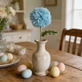 thumbnail image 4 of Ramo de flores de hilo hecho a mano – Arreglo floral artificial de crisantemos con pompones tejidos para decoración del hogar, centro de mesa, regalo de primavera, 4 of 6