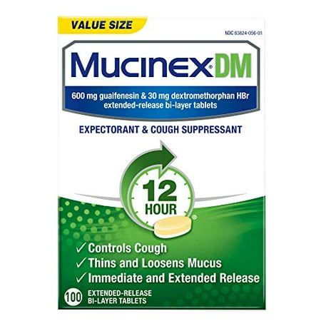 Mucinex Dm - Extended Release Bi-Layer Tablets, 100 Count