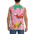 thumbnail image 4 of KLL Different Dogs Christmas Print Workout Tank Tops Gym Sleeveless Fitness Muscle Tee-Small, 4 of 7