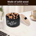 thumbnail image 3 of Tzdxfgl Wood Coffee Filter Holder with Lid for Counter, Large Coffee Pod Storage Container Coffee Bar Decor, Black, 3 of 11