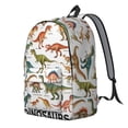 thumbnail image 2 of Cute Dinosaur Pattern Backpack for School,Cute School Bag,Schoolbag with Adjustable Shoulder Straps & Padded Back,15.7"x11.8"x5.5", 2 of 5
