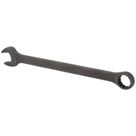 

Paramount 25mm 12 Point Offset Combination Wrench 15° Offset Angle 13-11/32 OAL Chrome Vanadium Steel Black Finish