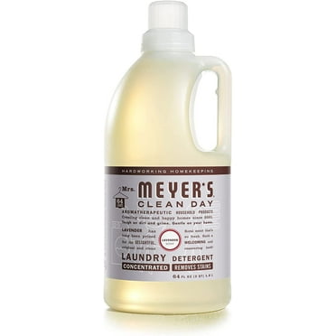 MRS. MEYER'S CLEAN DAY Liquid Laundry Detergent, Biodegradable Formula Infused with Essential Oils, Lavender, 64 oz (64 Loads)