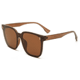 thumbnail image 2 of Gafas de sol cuadradas retro de gran tamaño para mujer Protección de gafas de sol de estilo clásico de moda, 2 of 6