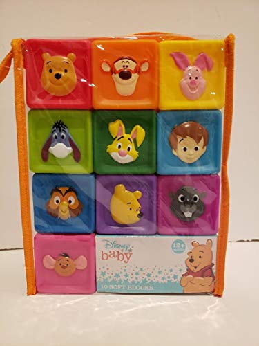 Disney Baby 10 Soft Blocks Winnie The Pooh Play Toys 12 Months for sale online 