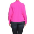 thumbnail image 4 of Women's Plus Size Long Sleeve Open Front Blazer for Office and Casual Wear, 4 of 5
