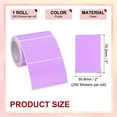 thumbnail image 2 of Rectangle Labels Sticker Self-Adhesive Color Coding Labels for Office Use Purple, 2 of 7