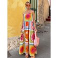 thumbnail image 1 of Vestido largo con estampado de dibujos animados para mujer, vestido Midi holgado sin mangas, elegante, para playa, Primavera, 2024, 1 of 5