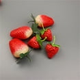 thumbnail image 6 of YIEMEEN 10pcs Realistic Fruit Artificial Strawberry Simulations Fruit Decorative Fake Food Model Display Photography Props Toy, 6 of 18