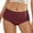 Brick Red, variant on Women's Sports Yoga Breathable Solid Stitching Seamless High Waist Underwear Beige S