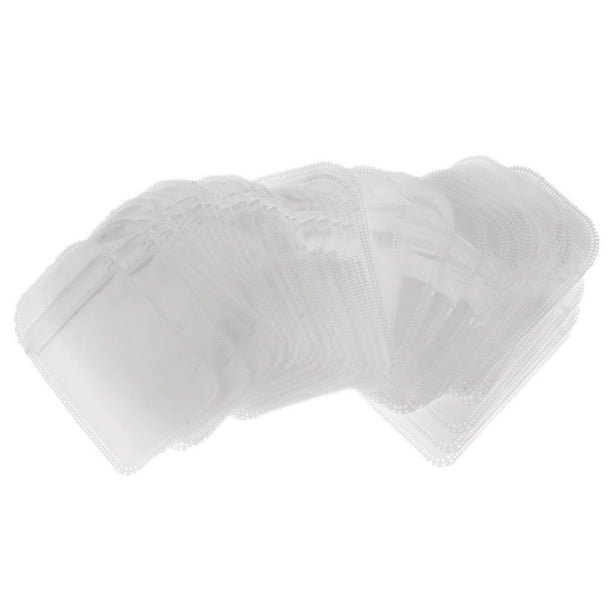 50 mini bolsas de polietileno con cremallera y autosellables Los 7x11cm