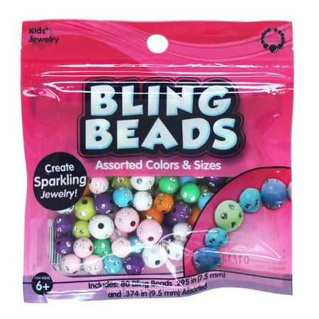 KIDS CRAFT Bling Beads, 80pc