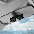 thumbnail image 2 of Auto Drive 2 Piece Pack Premium Visor Sunglasses Holder - Universal Fit 24OR21, 2 of 7