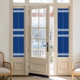 thumbnail image 2 of Blue Striped Window Privacy Film, Farmhouse Blue White Stripes Static Cling UV Sun Blocking Heat Control Window Tint Day and Night, Non-Adhesive Reusable One Way Windows Privacy Cover 17.7''x78.7'', 2 of 7