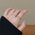 thumbnail image 1 of Anillo de traje femenino retro nicho personalidad anillo de perla anillo estilo frío alto sentido joyería de mano, 1 of 6