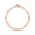 thumbnail image 2 of ANGARA Natural Tilted Marquise Amethyst Solitaire Split Shank Ring in 14K Rose Gold for Women (Size-5x2.5mm) | February Birthstone, Anniversary, Jewelry Gift for Women | Natural Amethyst Ring, 2 of 10