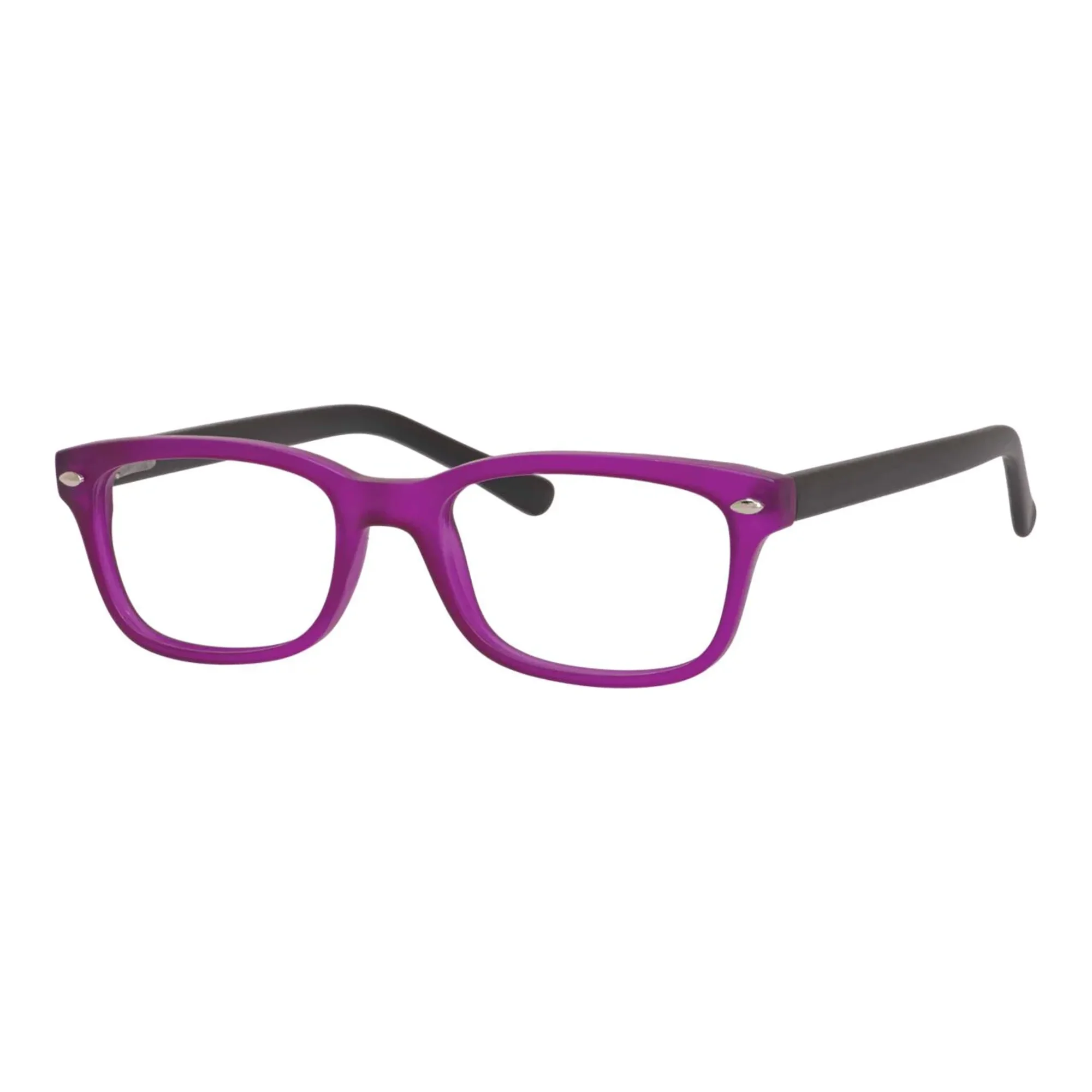 Enhance EN3972 Eyeglasses Matte Purple Black Size Small 48-18-140 Men Women Frame