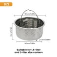 thumbnail image 1 of Insert de Vapeur Casserole Vapeur Panier en Acier Inoxydable Cuiseur à Riz Autocuiseur, 1 of 10