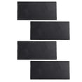 thumbnail image 1 of Sushi Dishes For Diners Black 4Pcs Rectangle Plates Easy to Clean Elegant and Simple Design, 1 of 4