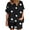 Black, variant on Shirts Sets for Women Casual Round Neck Printed Short Sleeve Tops And Shorts Two Pieces Set Suit White