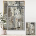 thumbnail image 2 of Composition Géométrique Gris Argent - Toile Encadrée Moderne, 2 of 3