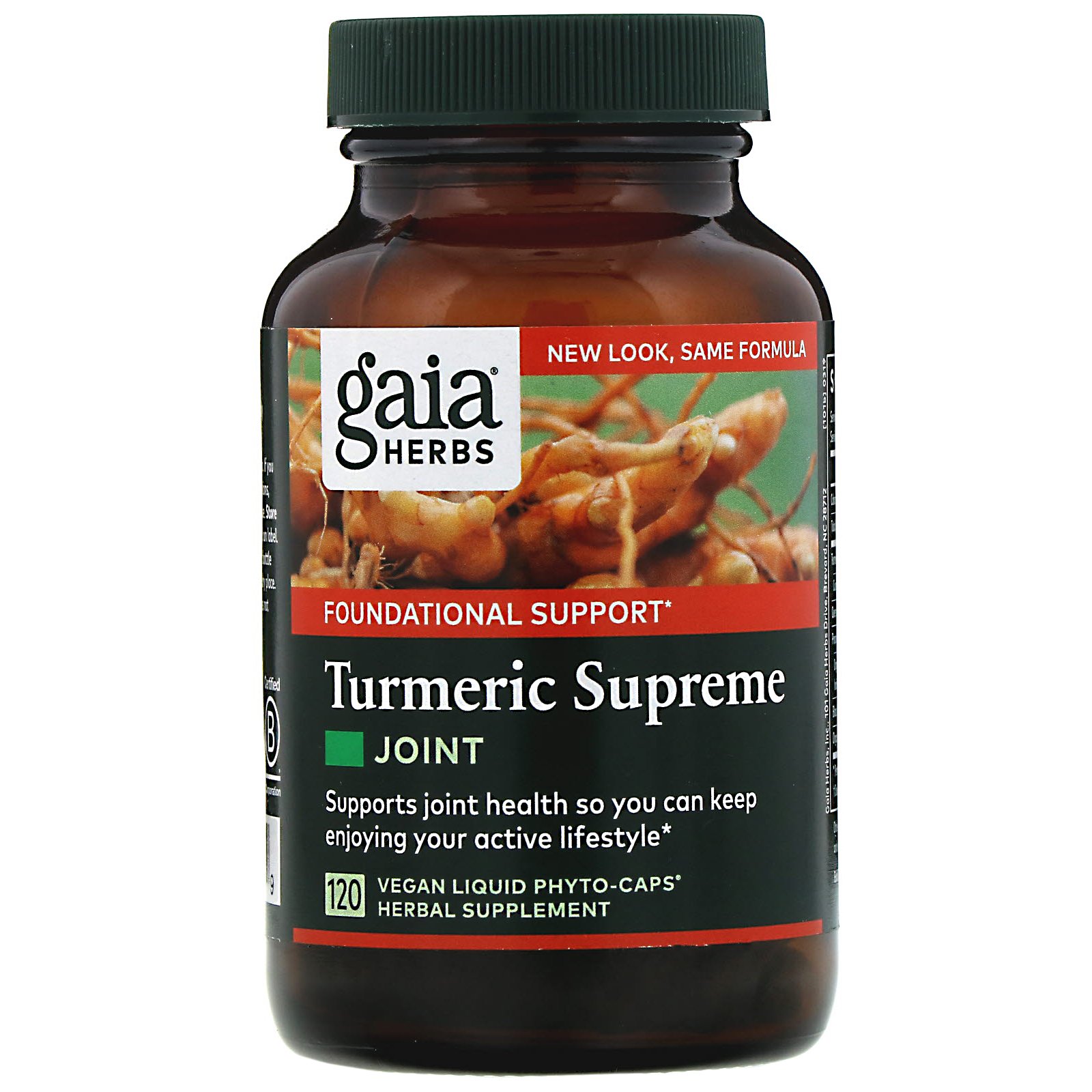Gaia Herbs Turmeric Supreme, Joint, 120 Vegan Liquid PhytoCaps
