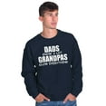 thumbnail image 5 of Dad Knows A lot Grandpa Everything Men's Crewneck Sweatshirt Brisco Brands X, 5 of 6