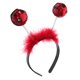thumbnail image 1 of 1 diadema de primavera con lentejuelas y plumas de mariquita para niños, color rojo, 1 of 8