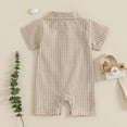 thumbnail image 6 of TOOYOU Boys Romper Baby Children Summer Short Sleeve Jumpsuit Lightweight Playsuit Bodysuits For Toddler ,Size 0-3 Months Khaki, 6 of 9