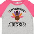 thumbnail image 4 of Inktastic Thanksgiving Big Sis Announcement Turkey Girls Toddler T-Shirt, 4 of 5