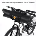 thumbnail image 2 of Bolsa enrollable para el tubo delantero para guardar accesorios de ciclismo, bolsa impermeable para manillar de bicicleta, 2 of 8