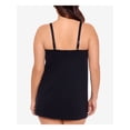 thumbnail image 2 of LAUREN RALPH LAUREN Women's Black Stretch Adjustable Convertible Club Solids One Piece Swimsuit 22W, 2 of 4