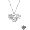 thumbnail image 2 of Delight Jewelry Silvertone Big Sister Rock on AB Crystal Heart Let Things Go Fall Zoey Charm Necklace, 28", 2 of 4