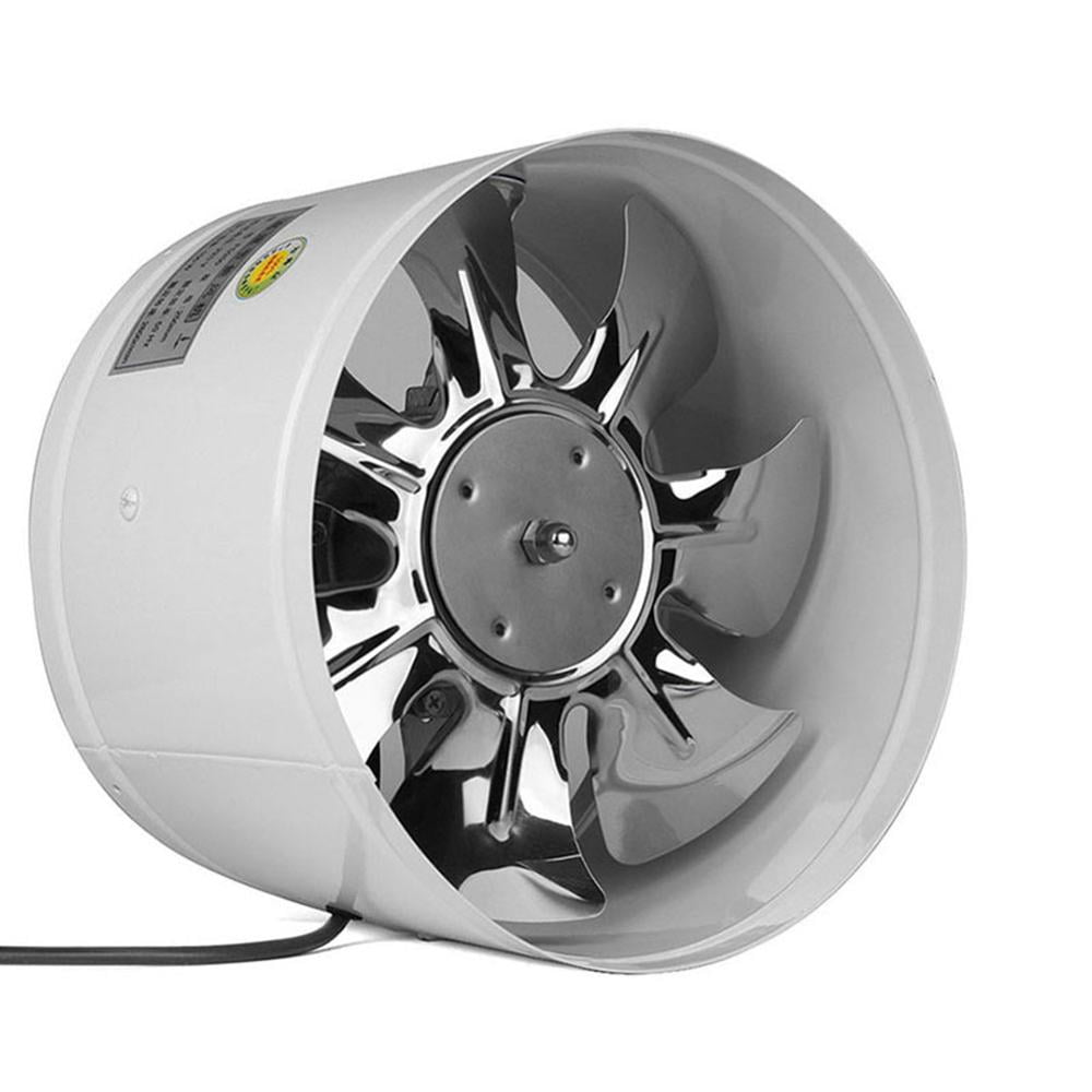 Round Duct Fan 4" 6" Booster Exhaust Ventilator Ventilation Vent Air for Window Wall Bathroom Toilet Kitchen - Quiet Ventilation