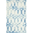 thumbnail image 2 of Safavieh Dip Dye Rosanne Distressed Area Rug, Ivory/Blue, 5' x 8', 2 of 8