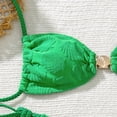 thumbnail image 6 of 2 Piece Swimsuit for Women, Womens Bathing Suits, Women's Bikini Swimsuits, Women's Two Piece Bikini Set With Adjustable Triangle Top and Cheeky Bottom for Beach Vacation, Green S, 6 of 7