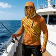 thumbnail image 7 of Mens Fishing Shirts Long Sleeve Sun Hoodies With Face Mask Uv Protection Cooling Hooded Rash Guard Shirts, S, 7 of 7