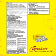 ThyroSafe Potassium Iodide Tablets 65mg USP, 60 Count – Nuclear Radiation Defense for Children & Teens