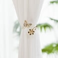 thumbnail image 1 of Feltree Boucle de Rideau en Métal Fleur Papillon, Sangle Décorative pour Décoration Intérieure, Rideau Romantique Personnalisé avec Design Creux, 1 of 8