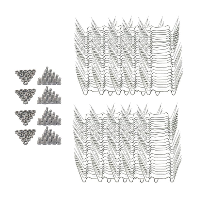 250pcs Kusrkot Invernadero W Clips de acristalamiento Conexiones de material acero