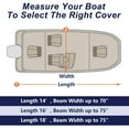 thumbnail image 4 of Seapisode Navy Tear Resistance 800D Solution Dyed Polyester Boat Cover with Metal Buckle Straps, 4 of 7
